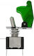 Airplane Type On Off Switch 2 Pins 12V Xm-w11054-1 Green