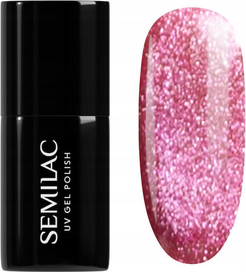 Semilac Ημιμόνιμο Βερνίκι Νυχιών 795 Magnetic Raspberry Cat Eye 7ml