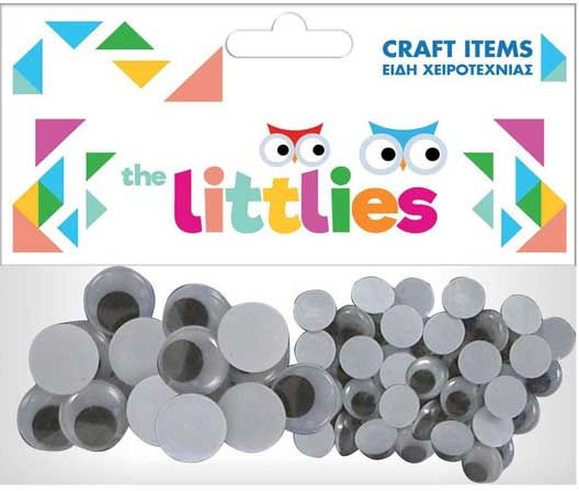 Gucker Handarbeit Littlies Runde Bewegliche 8x20mm-12x15mm-28x12mm 48 Stück