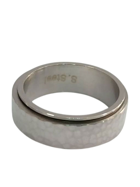 Kalliopi Silver Herren Stahlring