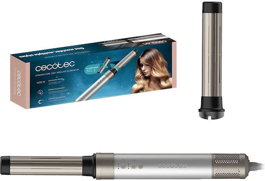 Cecotec Ceramiccare 2 In 1 Airglam Hair Dryer Curler Silver 45 Mm