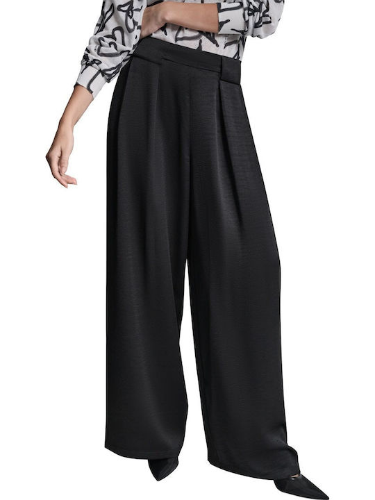 Women's Fabric Trousers Blk