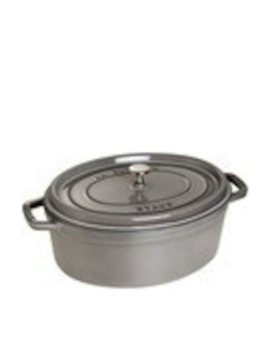 Staub La Cocotte Găstră Ovală Din Fontă 40x33cm 6.7lt