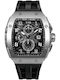 Tsar Bomba Herrenuhren 46mm Chronograph Batterie mit Schwarz Metall-Armband