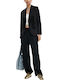 Women's Fabric Trousers Black