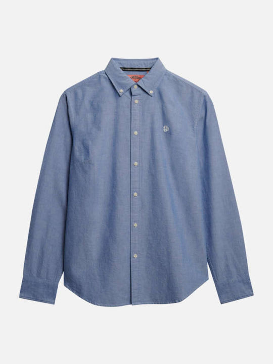 Superdry Long Sleeve Women's Denim Shirt Blue