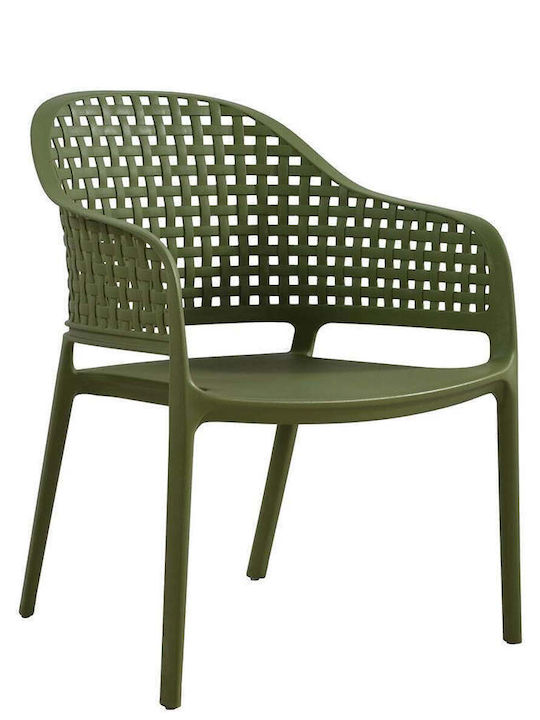 Outdoor Armchair Rattan Cuba-i Olive