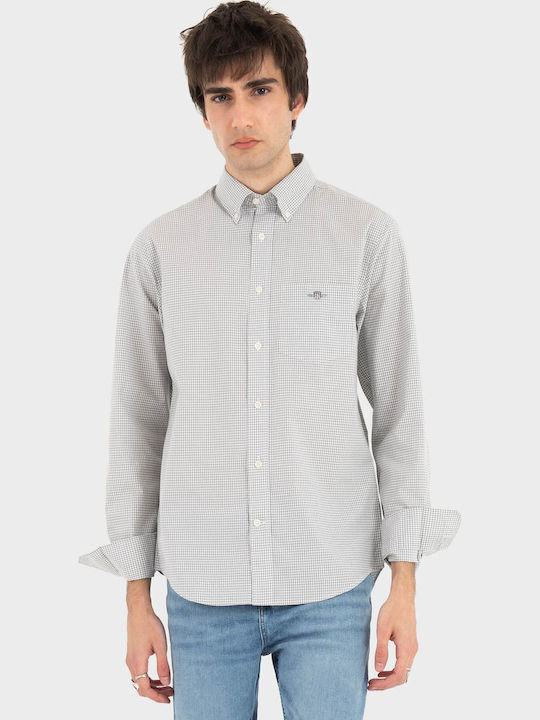 Gant Βαμβακερό Πουκάμισο Light Beige