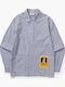 Long Sleeve Striped Shirt Royal