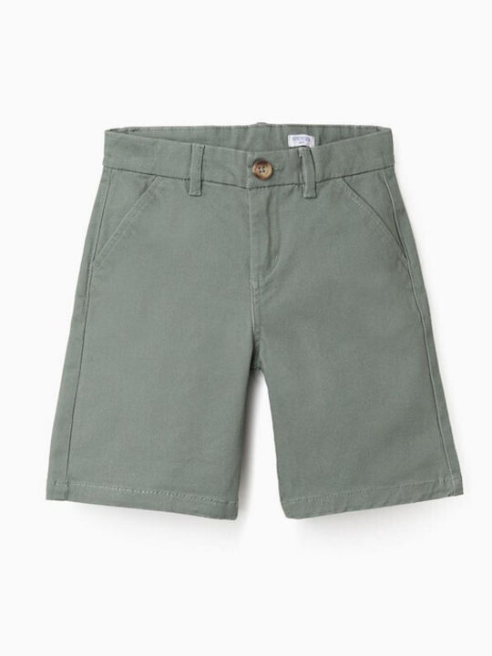 Kids Fabric Green Shorts/Bermuda