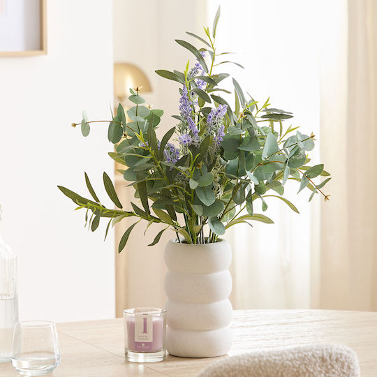 Künstliches Blumenstrauß Vasen Φ34.8x66 A-s Uda 214056 Keramisch