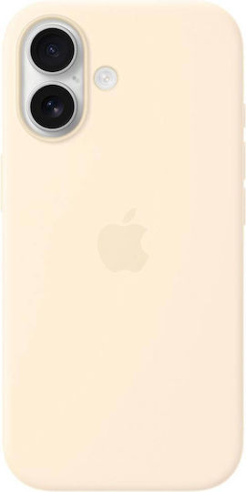 Apple Силиконов Калъф с MagSafe Заден Капак Vanilla (iPhone 17)