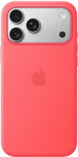 Apple Silicone Handyhülle mit Magsafe Rückseitenumschlag Bright Guava für iPhone 17 Pro Max