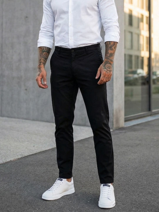 Panda Clothing Панталон Чино Еластичен С Редовн...