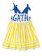 Mädchenkleid Gelbe