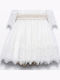 Girls Dress Long Sleeve Tulle for Flower Girl Set with Accessories Beige