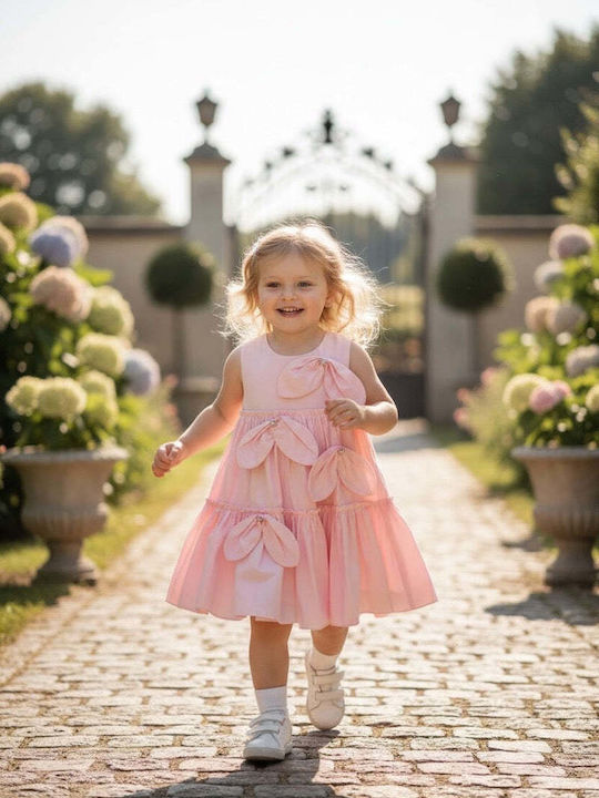 Girls Dress Sleeveless Pink