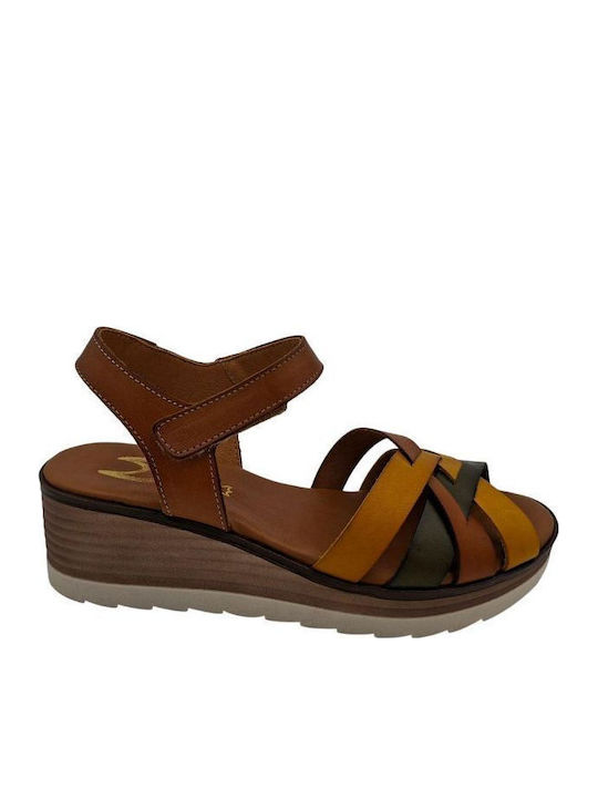 Sommer Damenplattformen Tabac Braun