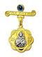 Paraxenies Children's Safety Pin Charm from Gilded Silver