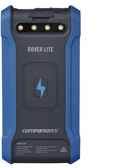 OZtrail Rover Lite Ηλιακό Power Bank 20000mAh 10W με 2 Θύρες USB-A και Θύρα USB-C Μαύρο