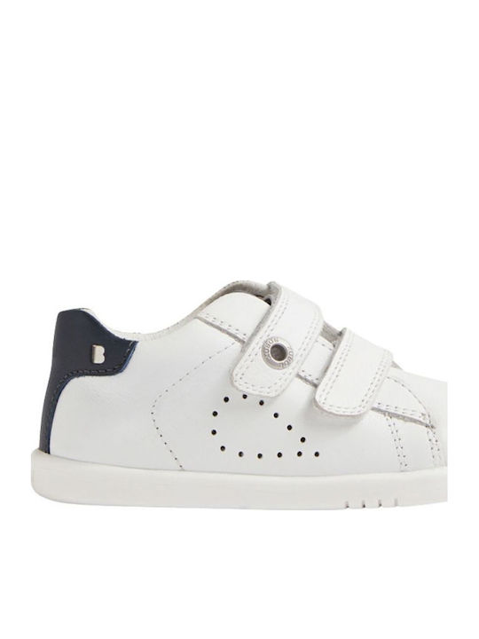 Bobux Step Παιδικά Sneakers με Σκρατς Λευκά