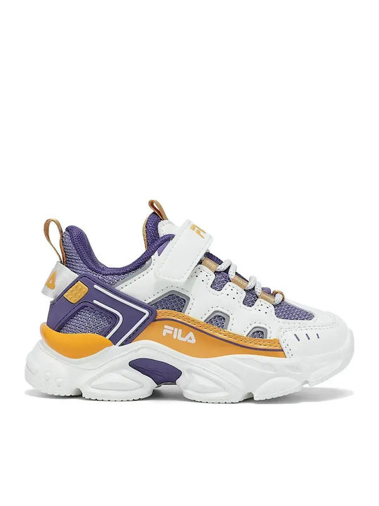 Memory Παιδικά Sneakers Ανατομικά με Σκρατς Λευκά