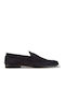 Leder Herren Mokassins in Blau Farbe