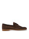 Leder Herren Mokassins in Braun Farbe