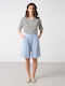 Damen-Bermudas Hellblau
