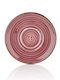 By Bone Shallow Porcelain Pink Plate 19cm 6 Pieces