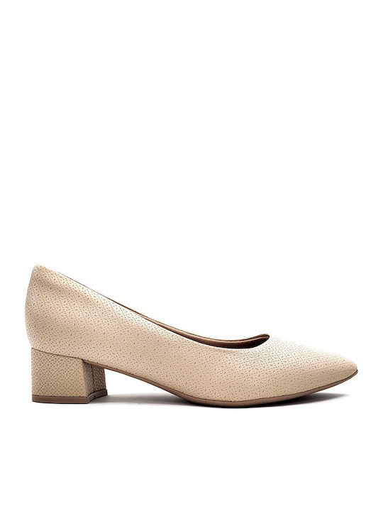 Piccadilly Heels with Low Heel Beige