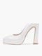 White Leather Heels