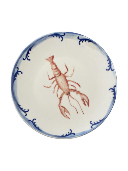 Fine Lobster Πιάτο Ρηχό από Πορσελάνη Μπλε 6τμχ