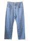 Men's Jeans Pants with Relaxed Straight Fit Light Blue