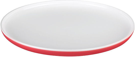 Gondol Shallow Plastic Serving Plate White with Diameter 25cm