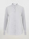 Velilla Damen Mao Stretch Hemd Mit Langem Arm Ice Grau