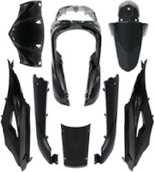 Roc Σετ Πλαστικά Μοτοσυκλέτας για Sym Symphony SR 125i Μαύρο 8τμχ Roc Σετ Πλαστικά Μοτοσυκλέτας για Sym Symphony SR 125i Μαύρο 8τμχ