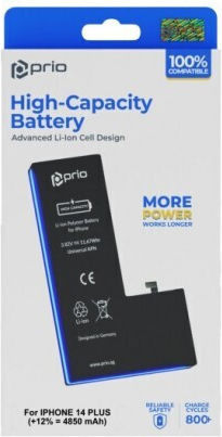 High Capacity Συμβατή Μπαταρία Αντικατάστασης για Iphone 14 Plus