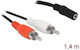 DeLock Καλώδιο Ήχου 3.5mm male - 3.5mm female Μαύρο 1.4m 85808
