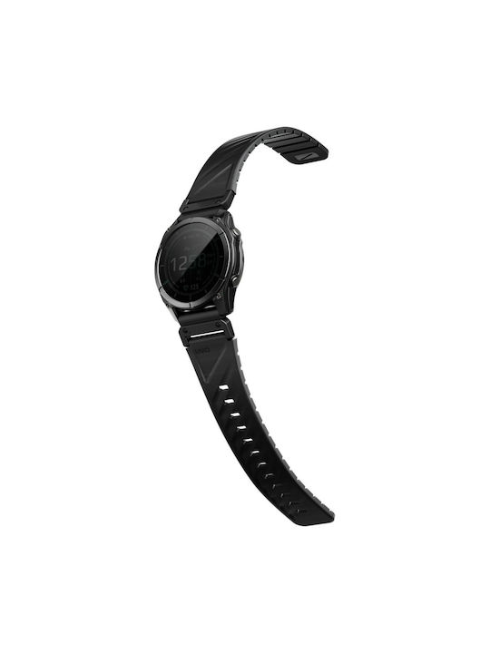 Uniq Fluo X Smart-fit Strap Garmin 22mm Black Uniq-22mm-fluomblk