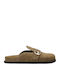 Flat Mules σε Καφέ Χρώμα