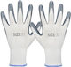 Avizar Protective Gloves Size 10 In Comfortable Durable Fabric White Gray