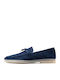 Δερμάτινα Γυναικεία Loafers σε Μπλε Χρώμα