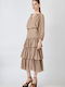 Midi Skirt Beige