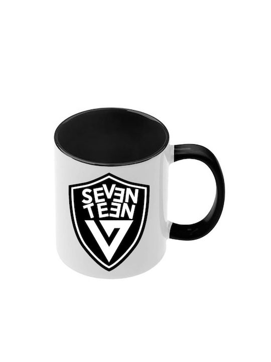 Κούπα Kpop Seventeen Μαύρη Λαβή Εσωτερικό