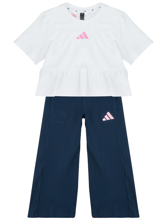 adidas Kinder Sweatpants Set Weiß