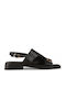 Sandale Casual Damă Din Piele Negre