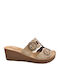 Anatomic Women's Summer Platforms in Slipper Style Beige