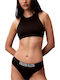 High Neck Bikini Top Black