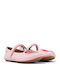Kids Ballerinas with Hoop & Loop Closure Leather Pink Nina Nina